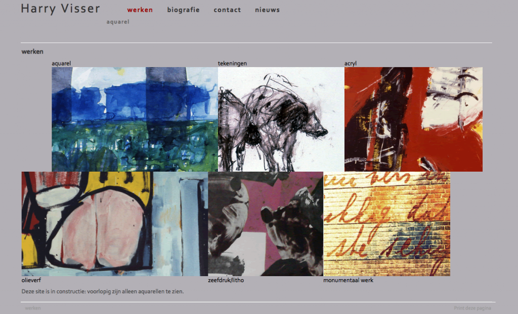 website kunstenaar