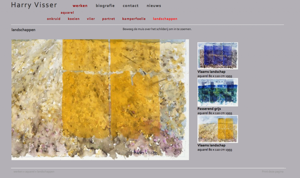 website kunstenaar