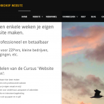 website voor cursus: maak je eigen website